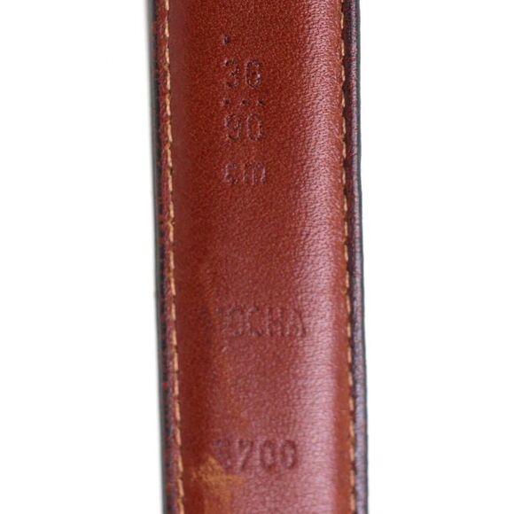 Coach 5700 DARK BROWN GENUINE LEATHER 7/8"Wd CASUAL DRESS MEN'S BELT 36/90 (80T - Picture 7 of 13